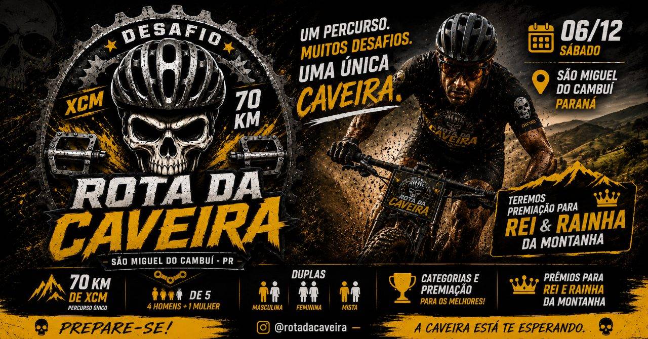 ROTA DA CAVEIRA ☠️ XCM
