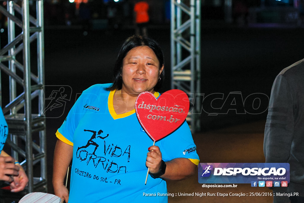 Unimed Night Run: Etapa Coração :: Paraná Running 2016