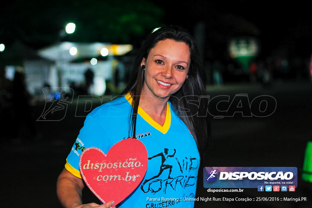 Unimed Night Run: Etapa Coração :: Paraná Running 2016