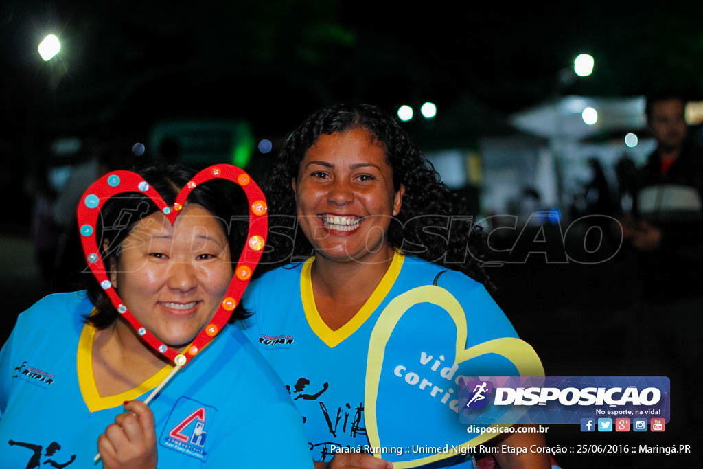 Unimed Night Run: Etapa Coração :: Paraná Running 2016