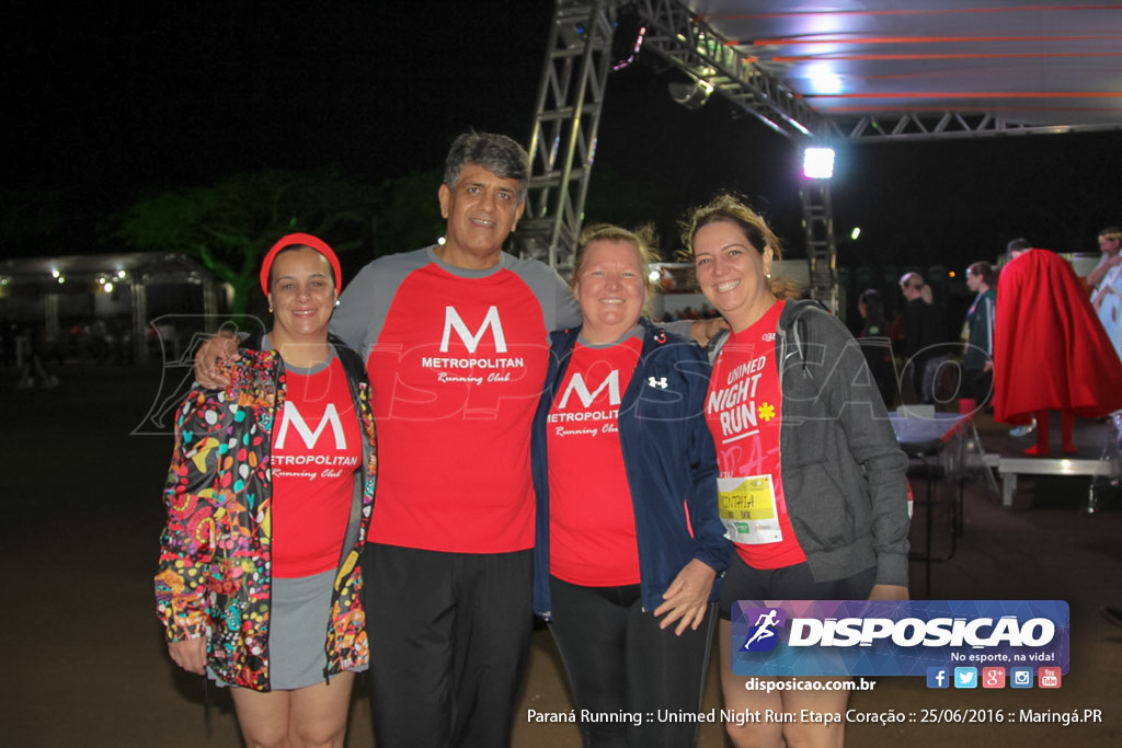 Unimed Night Run: Etapa Coração :: Paraná Running 2016