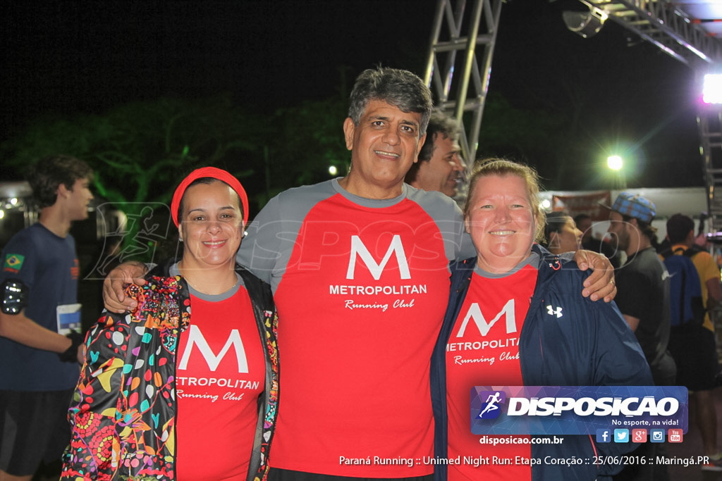 Unimed Night Run: Etapa Coração :: Paraná Running 2016