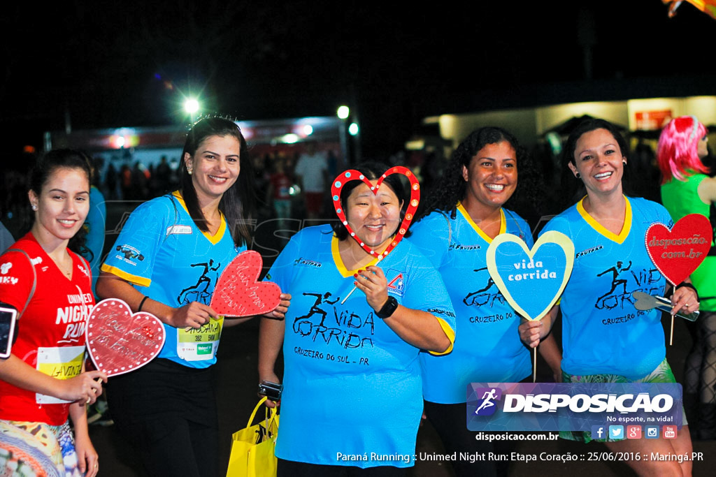 Unimed Night Run: Etapa Coração :: Paraná Running 2016