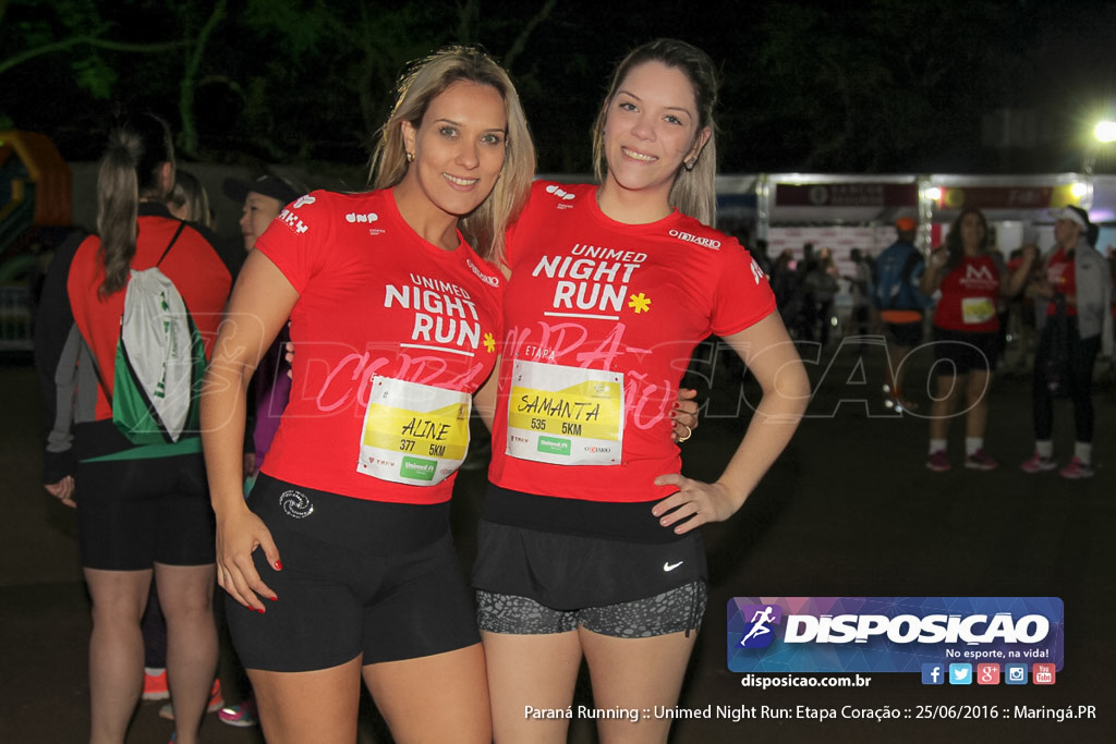 Unimed Night Run: Etapa Coração :: Paraná Running 2016