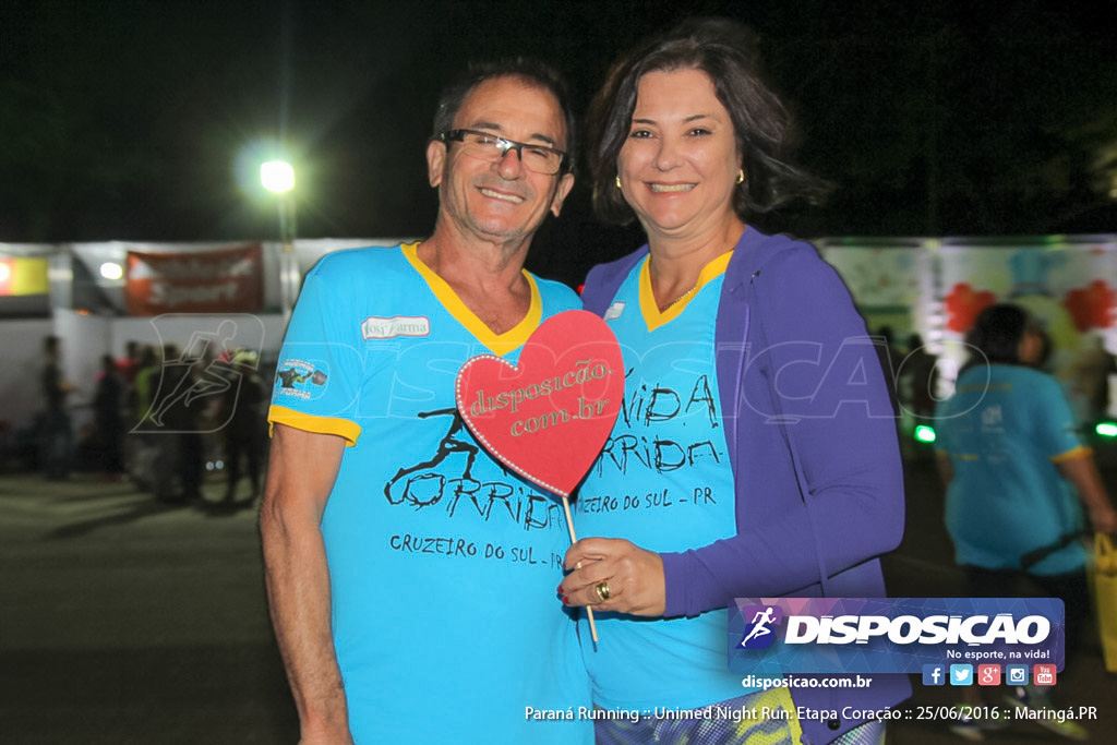 Unimed Night Run: Etapa Coração :: Paraná Running 2016