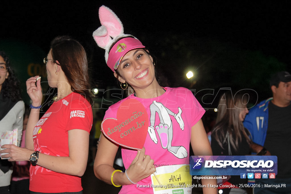 Unimed Night Run: Etapa Coração :: Paraná Running 2016