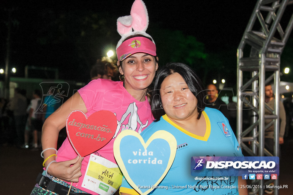 Unimed Night Run: Etapa Coração :: Paraná Running 2016