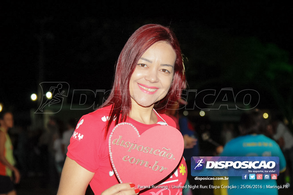 Unimed Night Run: Etapa Coração :: Paraná Running 2016