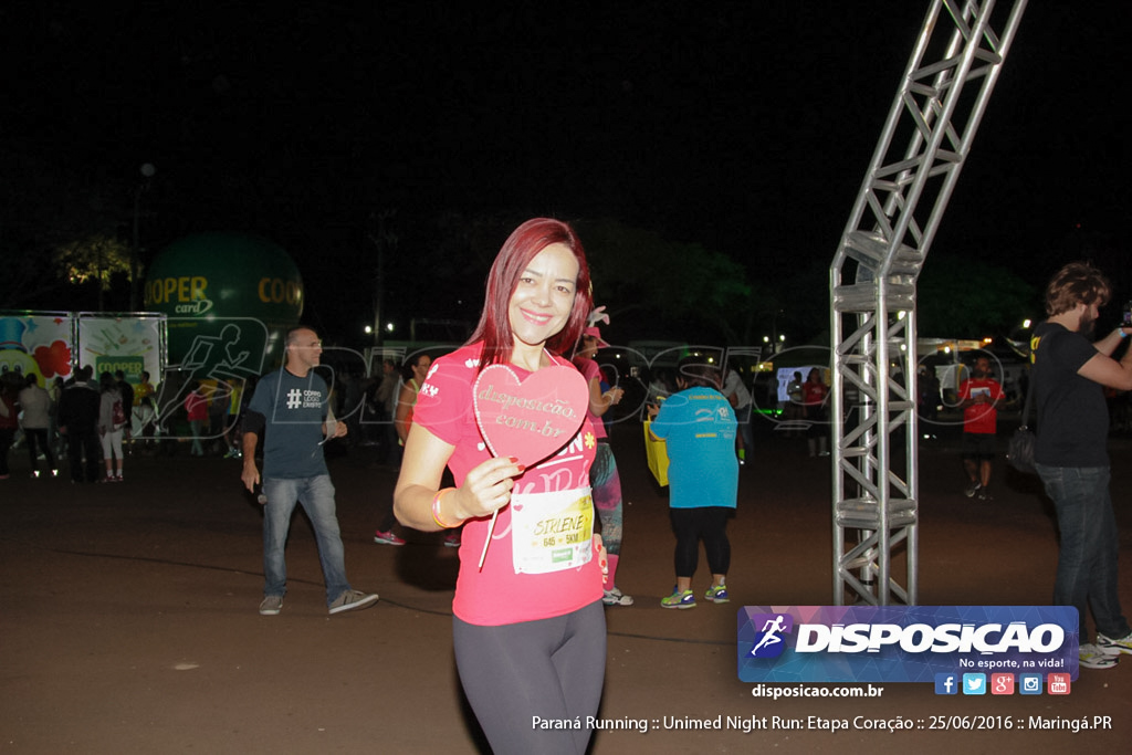 Unimed Night Run: Etapa Coração :: Paraná Running 2016