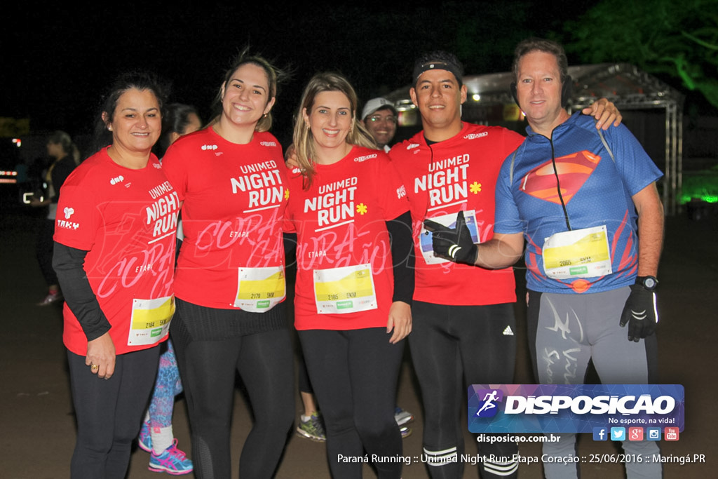 Unimed Night Run: Etapa Coração :: Paraná Running 2016