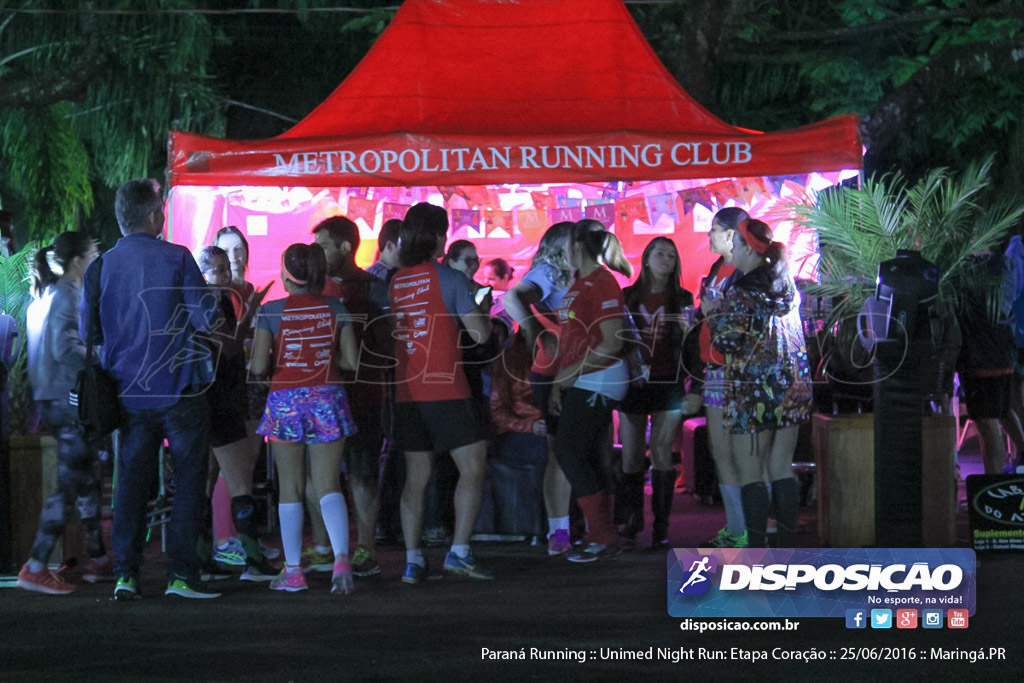 Unimed Night Run: Etapa Coração :: Paraná Running 2016