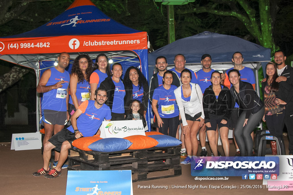 Unimed Night Run: Etapa Coração :: Paraná Running 2016