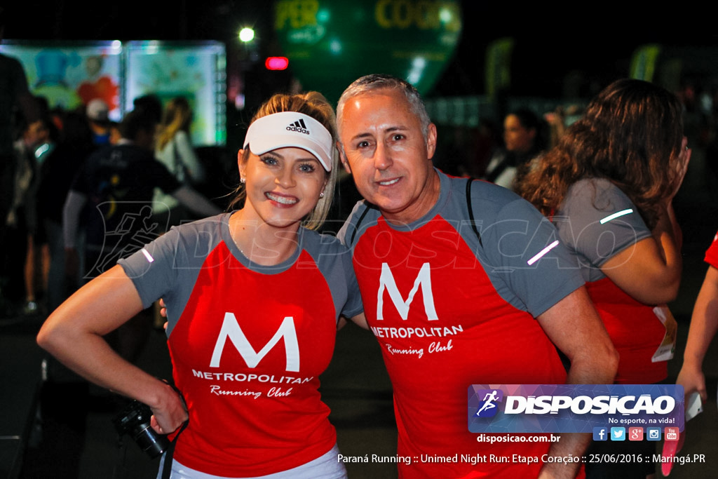 Unimed Night Run: Etapa Coração :: Paraná Running 2016