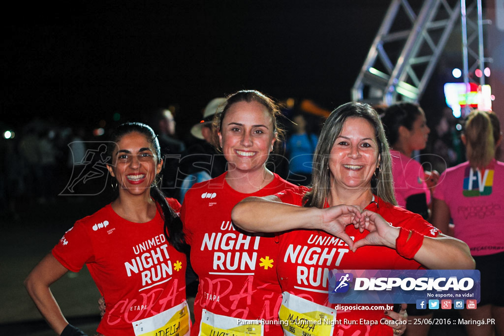 Unimed Night Run: Etapa Coração :: Paraná Running 2016