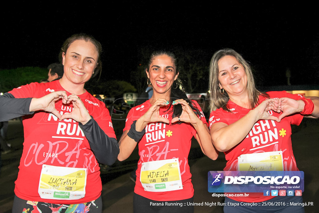 Unimed Night Run: Etapa Coração :: Paraná Running 2016