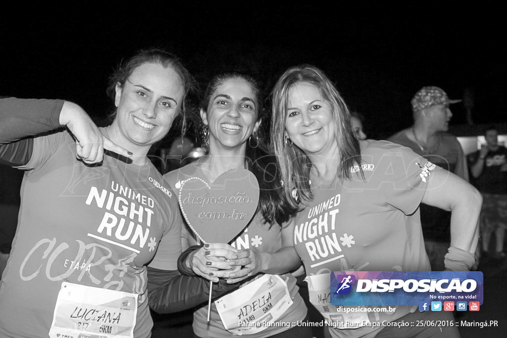 Unimed Night Run: Etapa Coração :: Paraná Running 2016