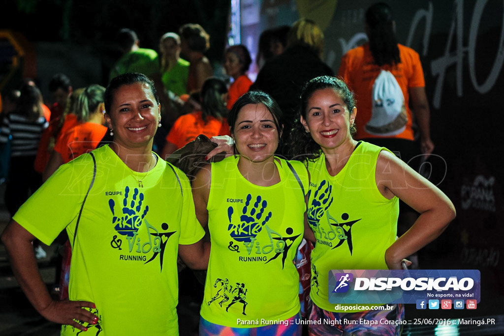 Unimed Night Run: Etapa Coração :: Paraná Running 2016