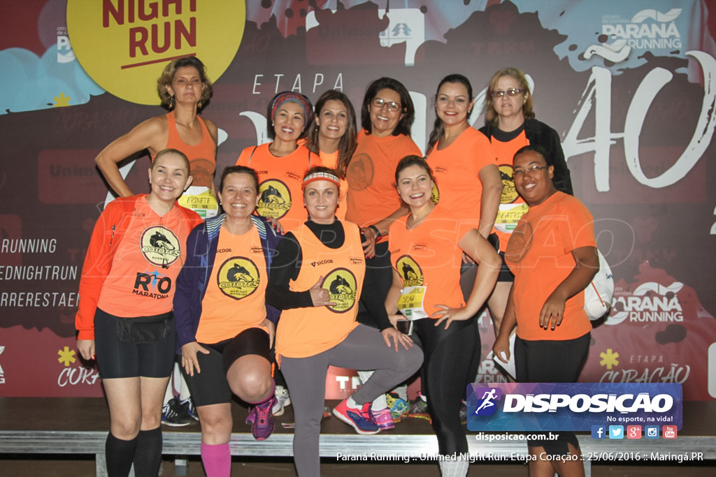 Unimed Night Run: Etapa Coração :: Paraná Running 2016