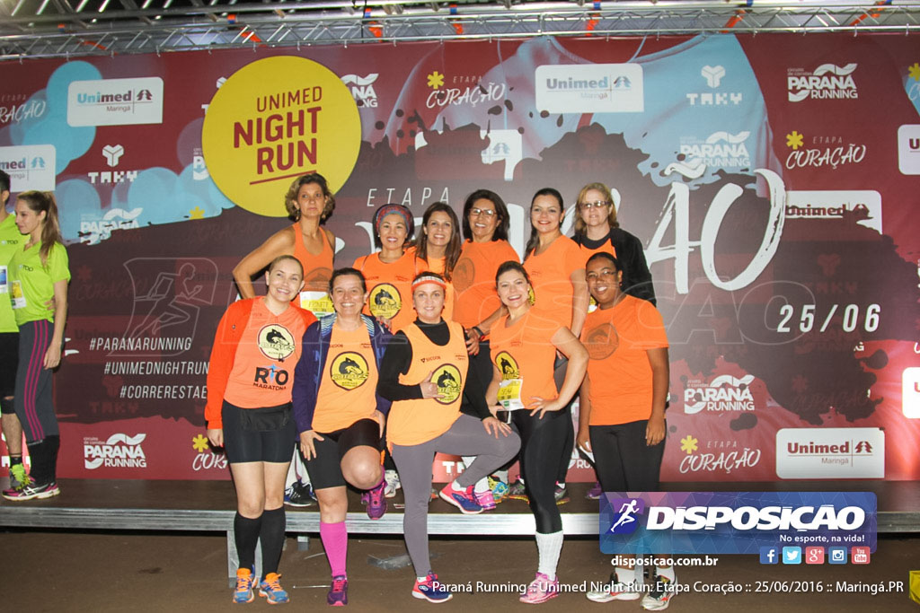 Unimed Night Run: Etapa Coração :: Paraná Running 2016