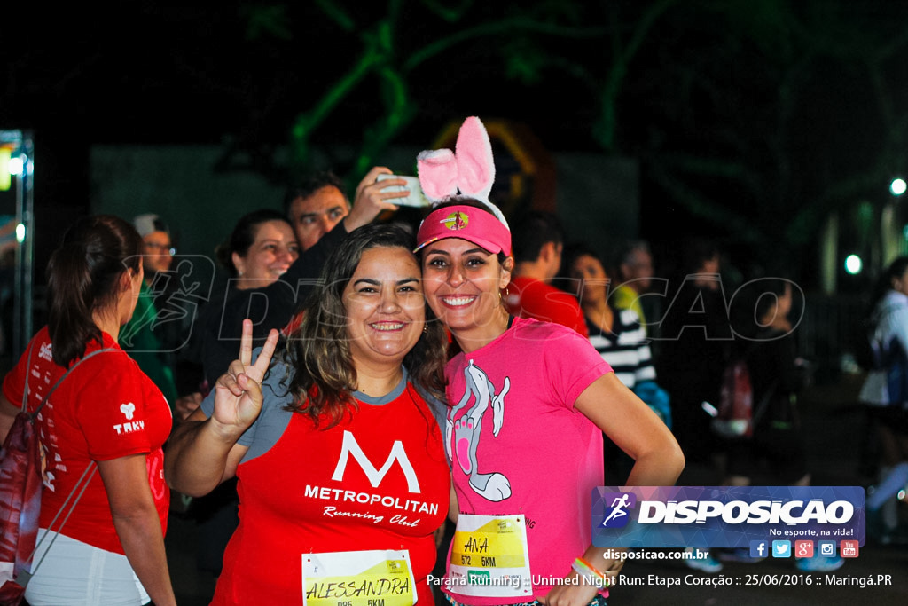 Unimed Night Run: Etapa Coração :: Paraná Running 2016