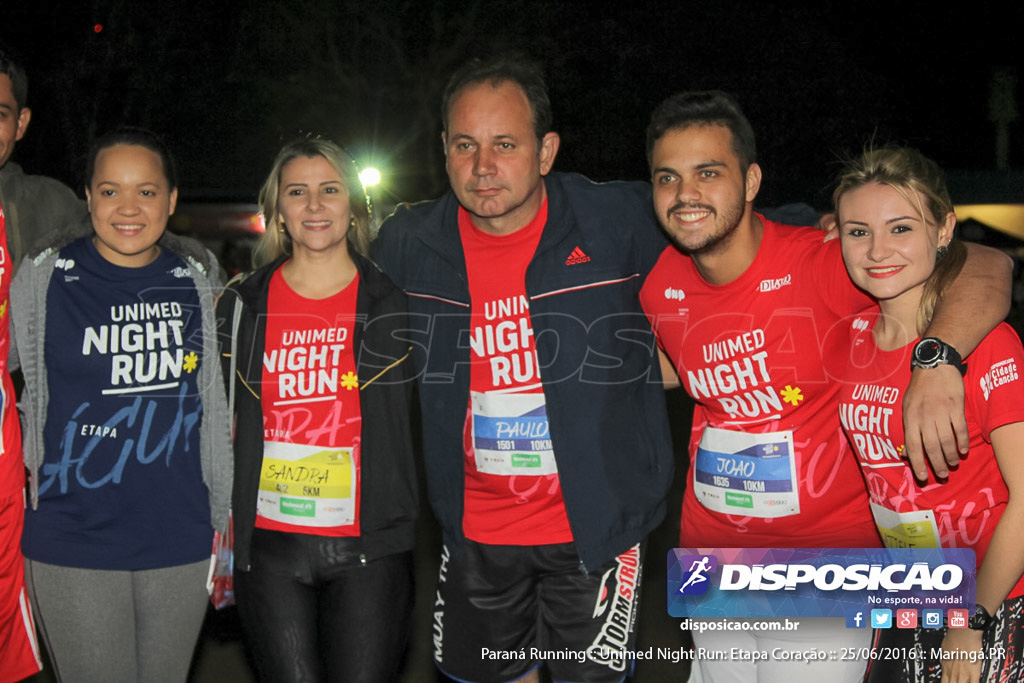 Unimed Night Run: Etapa Coração :: Paraná Running 2016