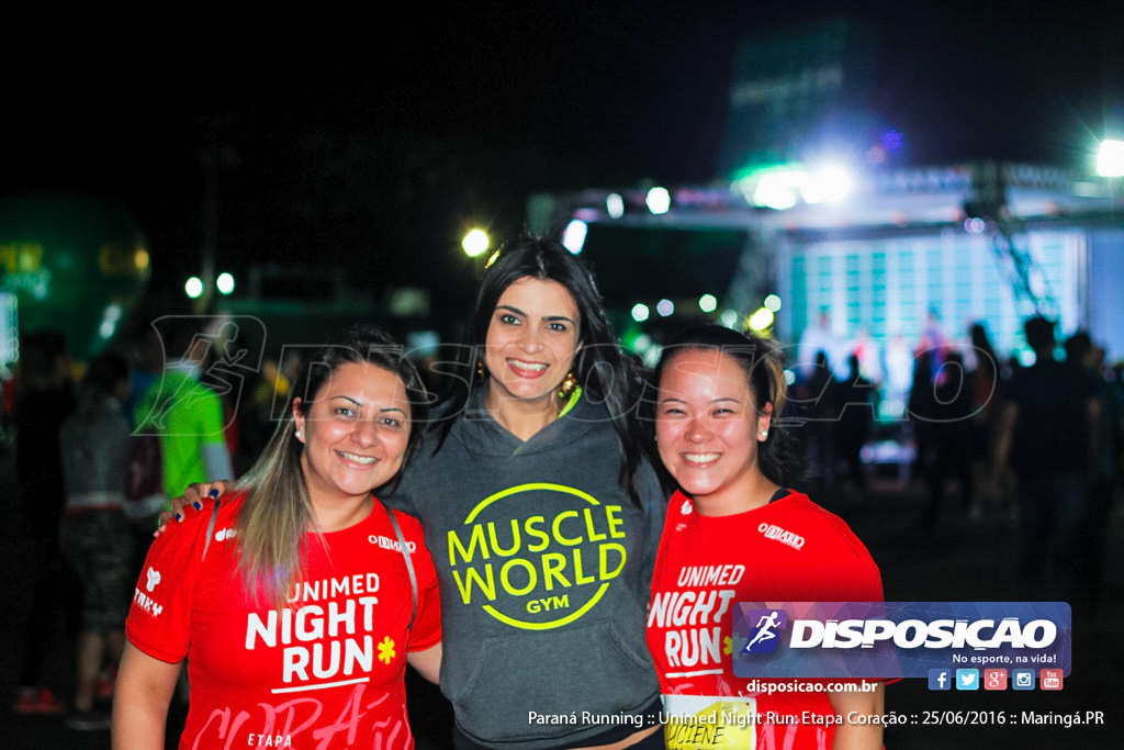 Unimed Night Run: Etapa Coração :: Paraná Running 2016