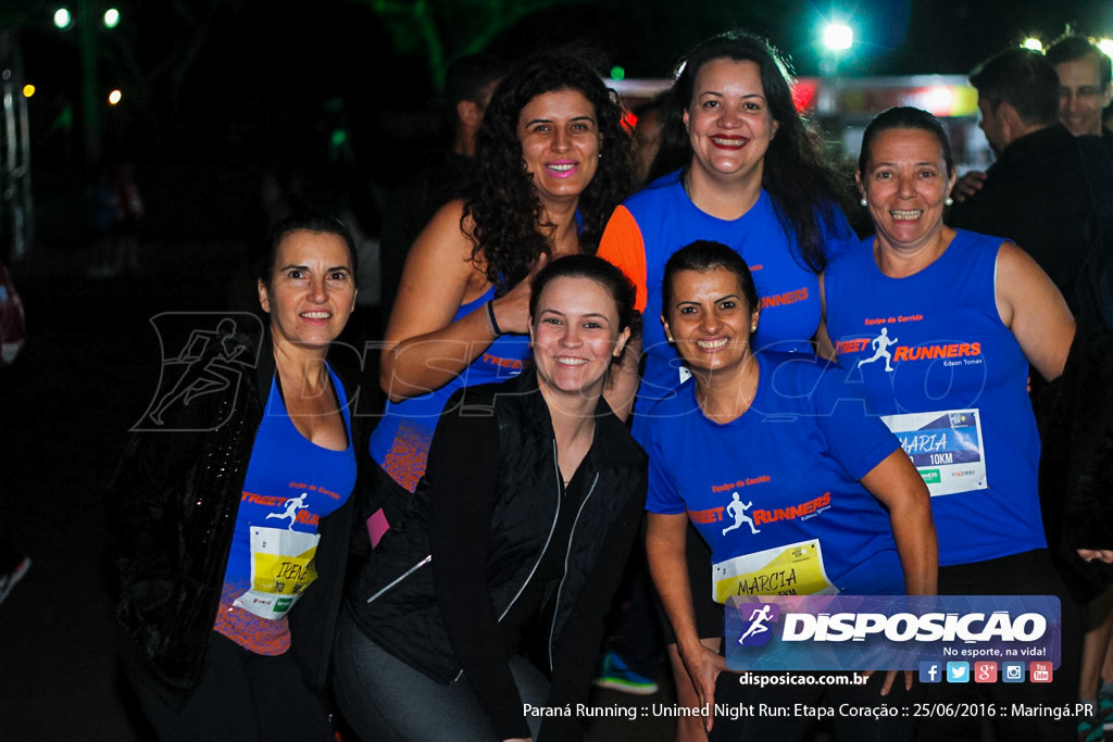 Unimed Night Run: Etapa Coração :: Paraná Running 2016