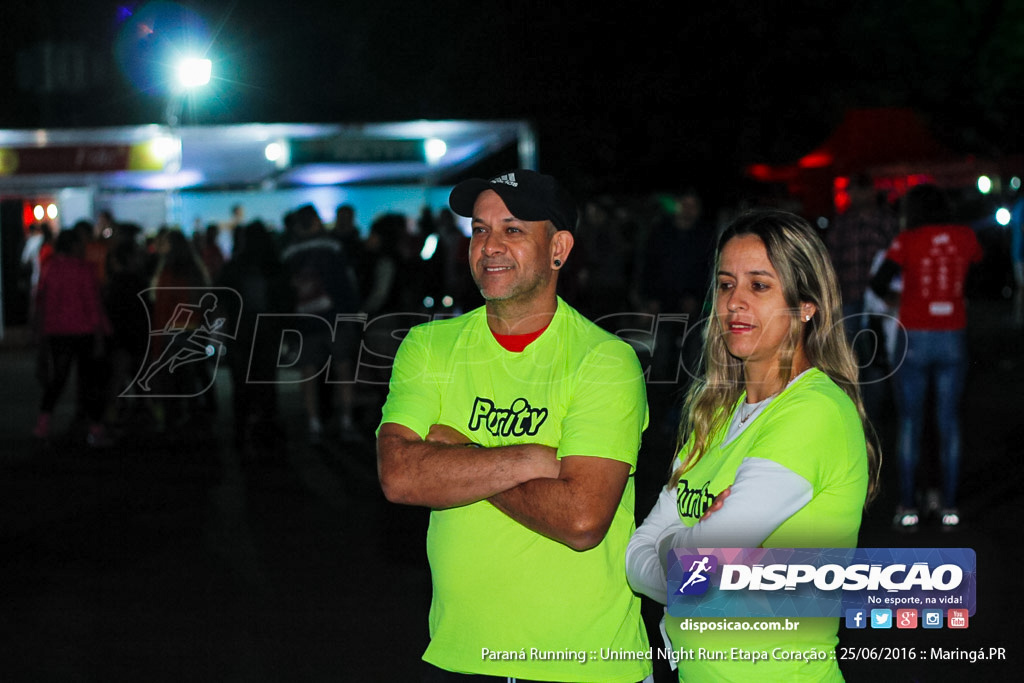 Unimed Night Run: Etapa Coração :: Paraná Running 2016