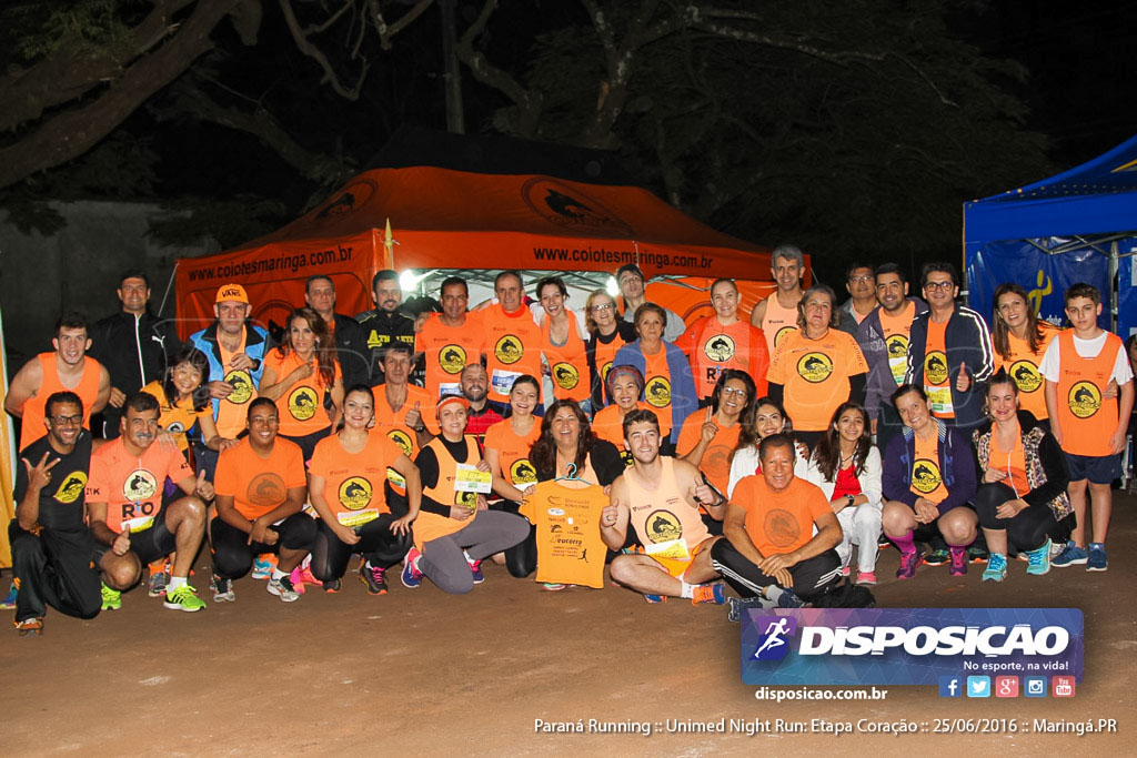 Unimed Night Run: Etapa Coração :: Paraná Running 2016