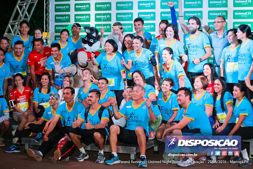 Unimed Night Run: Etapa Coração :: Paraná Running 2016