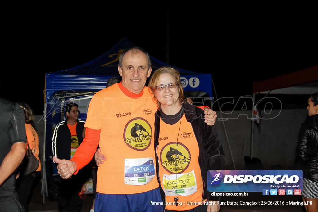 Unimed Night Run: Etapa Coração :: Paraná Running 2016