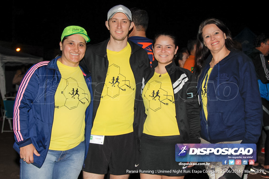 Unimed Night Run: Etapa Coração :: Paraná Running 2016