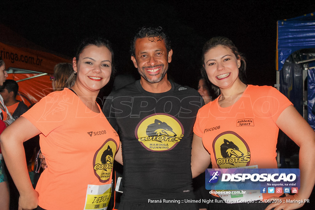 Unimed Night Run: Etapa Coração :: Paraná Running 2016