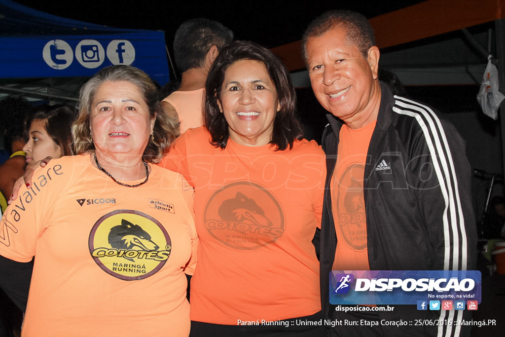 Unimed Night Run: Etapa Coração :: Paraná Running 2016