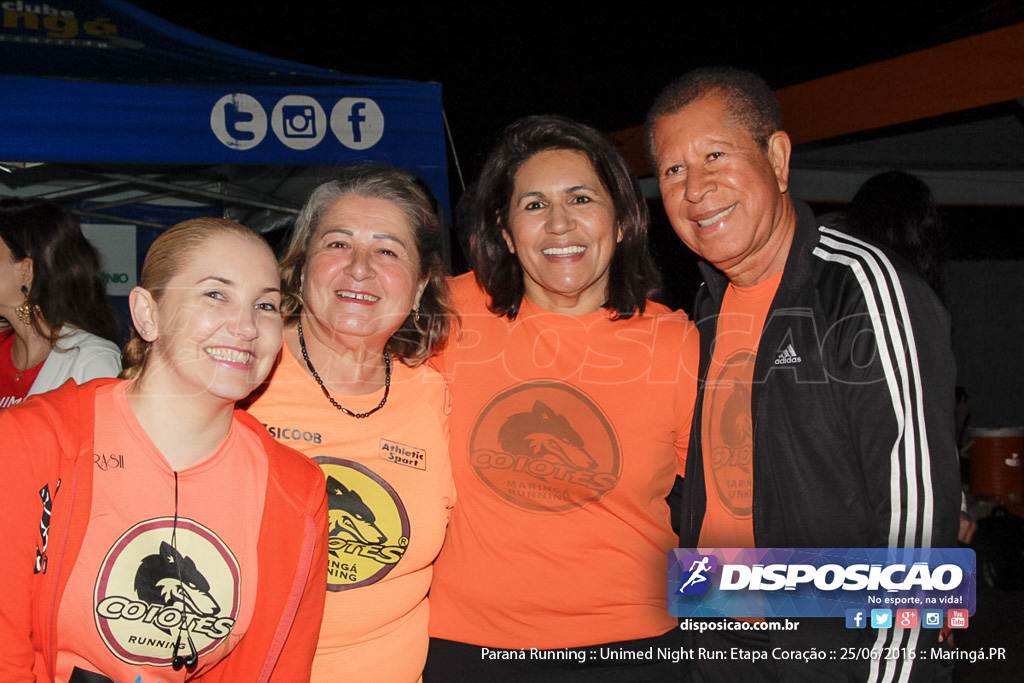 Unimed Night Run: Etapa Coração :: Paraná Running 2016