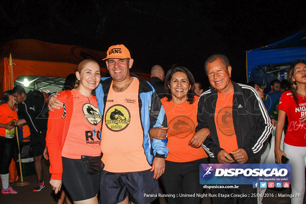 Unimed Night Run: Etapa Coração :: Paraná Running 2016