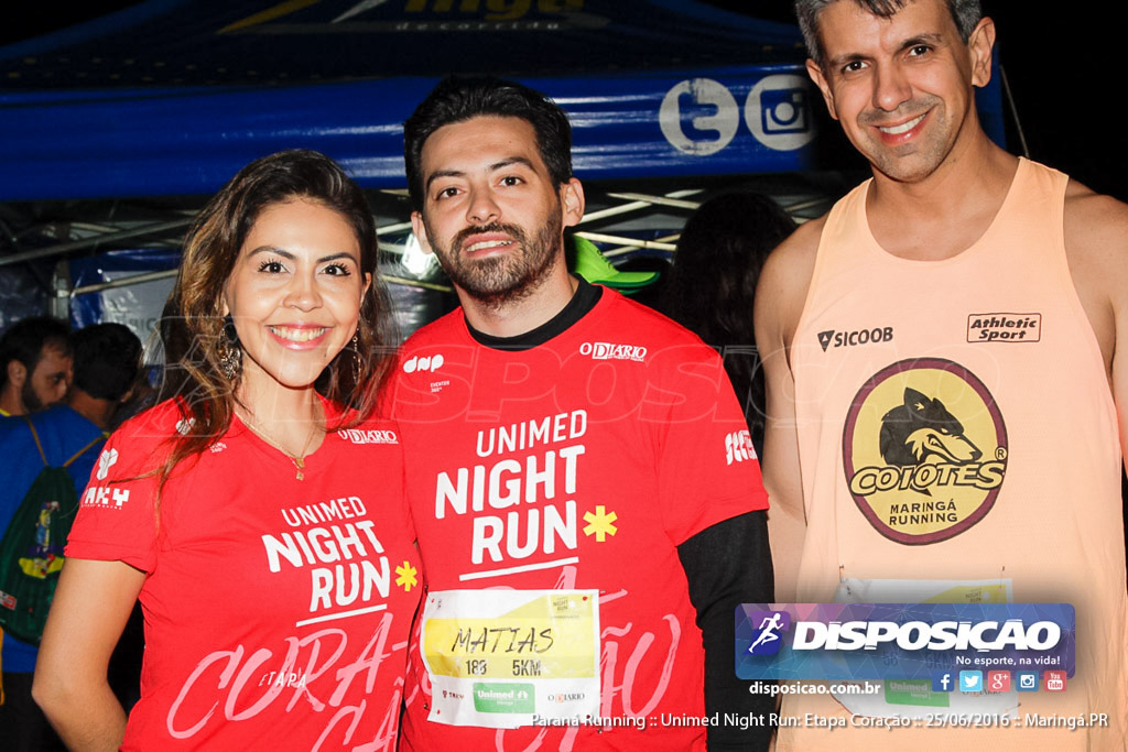 Unimed Night Run: Etapa Coração :: Paraná Running 2016