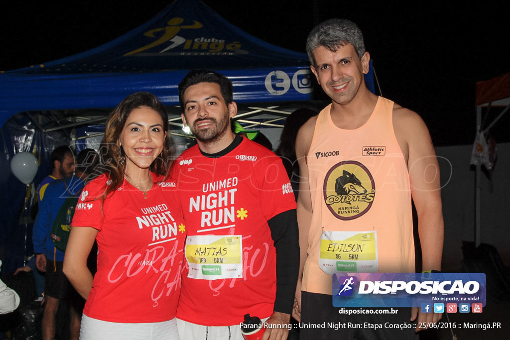 Unimed Night Run: Etapa Coração :: Paraná Running 2016