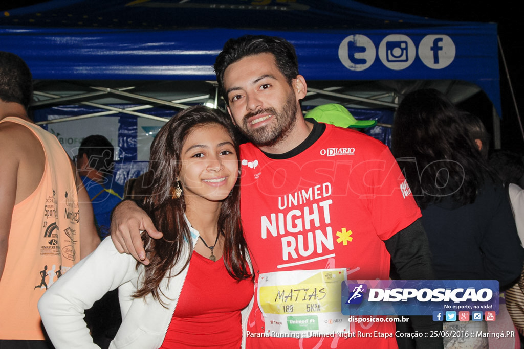 Unimed Night Run: Etapa Coração :: Paraná Running 2016