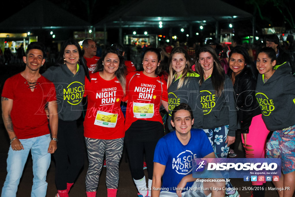 Unimed Night Run: Etapa Coração :: Paraná Running 2016