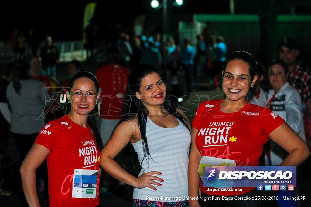 Unimed Night Run: Etapa Coração :: Paraná Running 2016