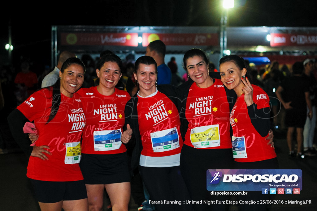 Unimed Night Run: Etapa Coração :: Paraná Running 2016