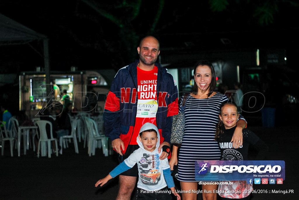 Unimed Night Run: Etapa Coração :: Paraná Running 2016