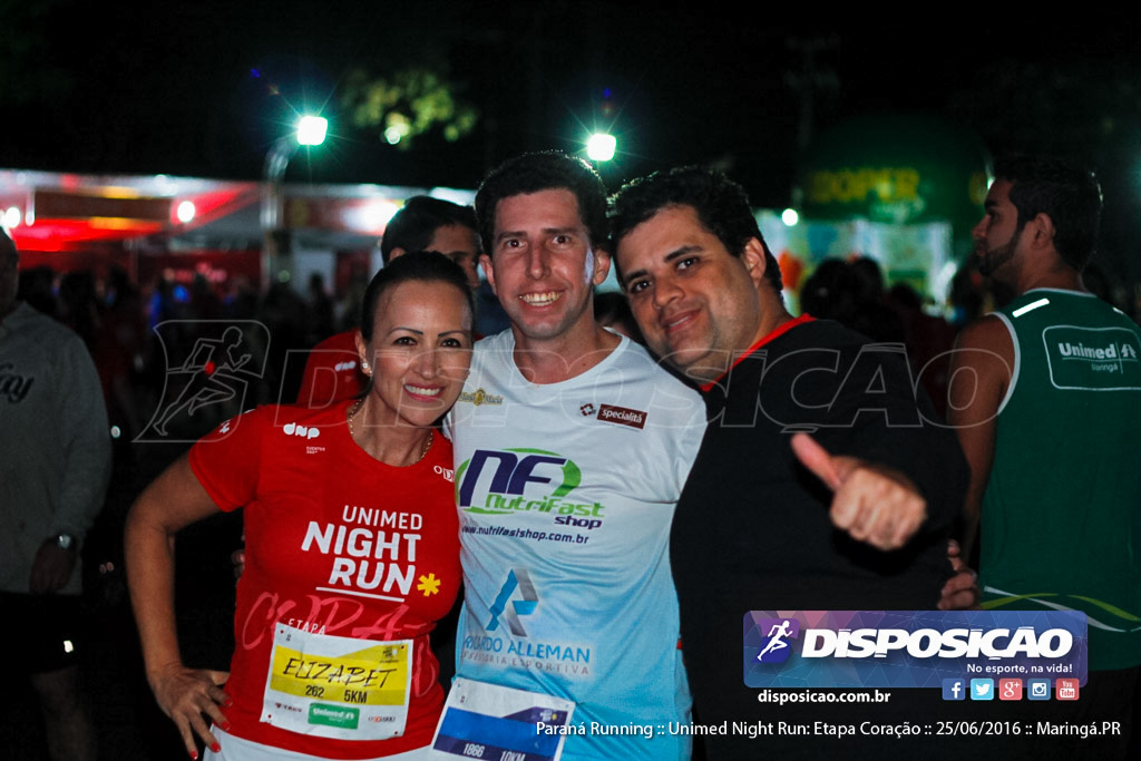 Unimed Night Run: Etapa Coração :: Paraná Running 2016