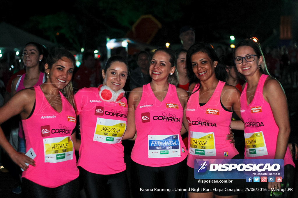 Unimed Night Run: Etapa Coração :: Paraná Running 2016