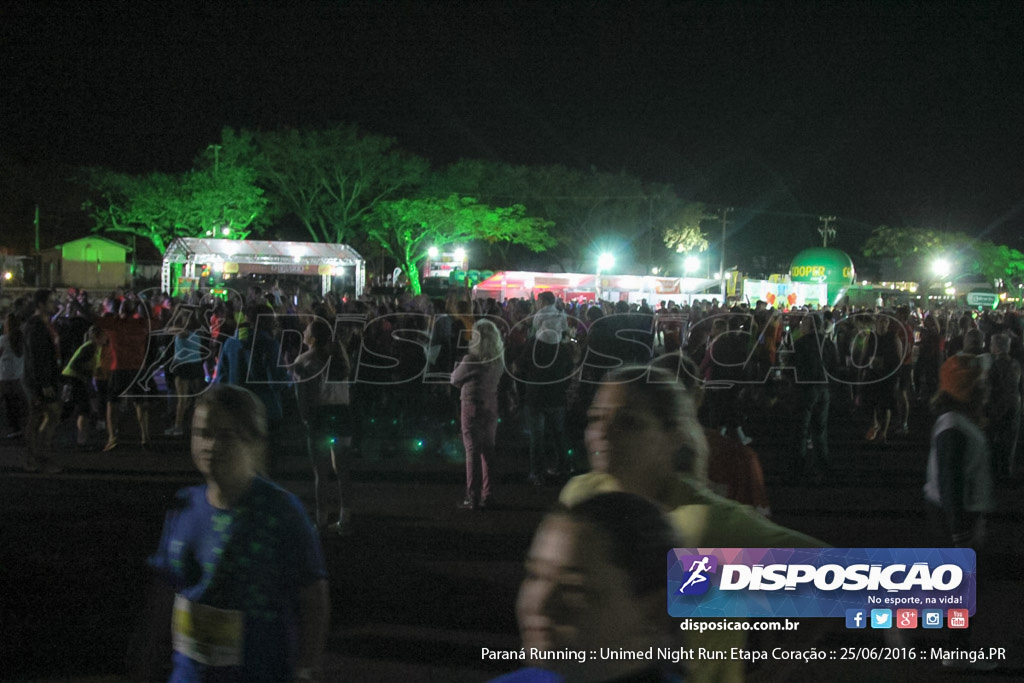 Unimed Night Run: Etapa Coração :: Paraná Running 2016