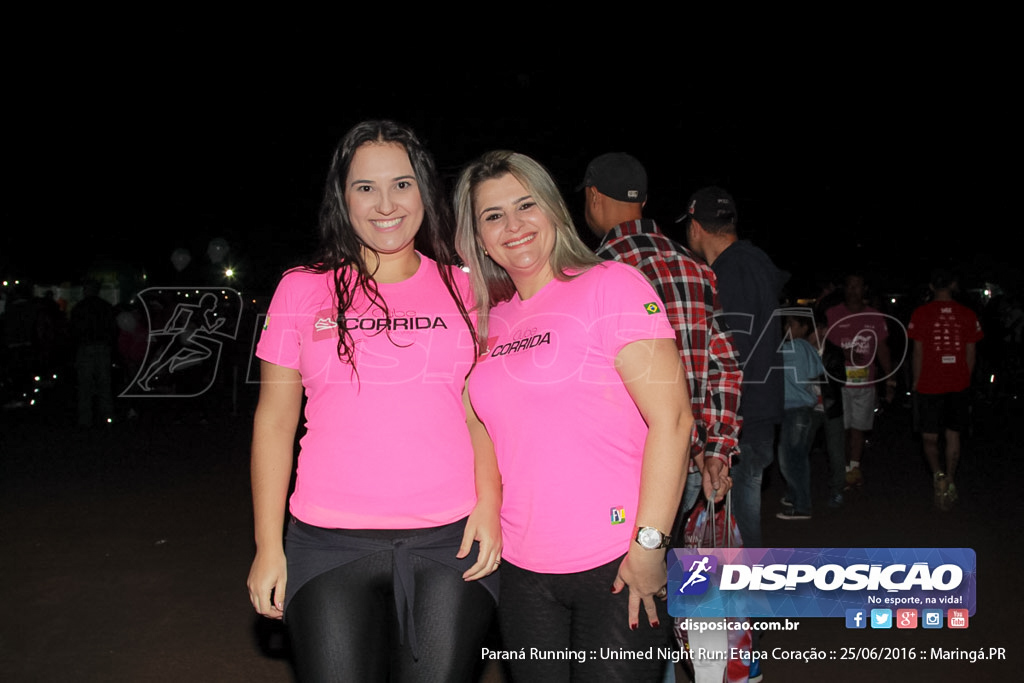 Unimed Night Run: Etapa Coração :: Paraná Running 2016