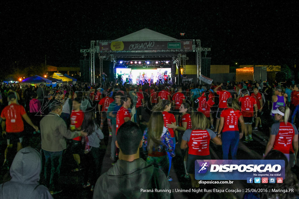 Unimed Night Run: Etapa Coração :: Paraná Running 2016