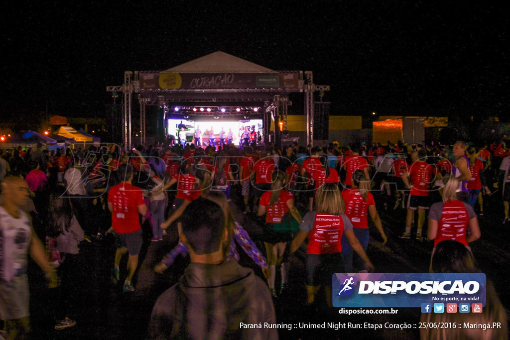 Unimed Night Run: Etapa Coração :: Paraná Running 2016