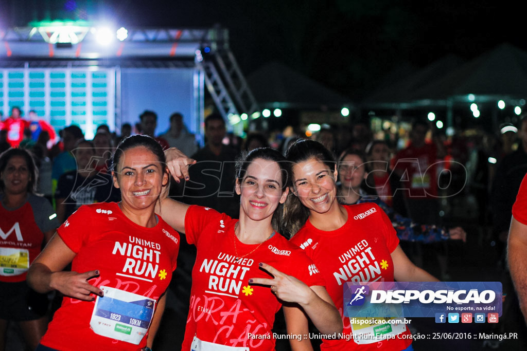 Unimed Night Run: Etapa Coração :: Paraná Running 2016